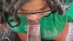 Lightly sloppy deep throat with my boo