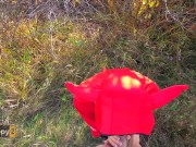 Red devil sucked all the cum from the guy 7/16