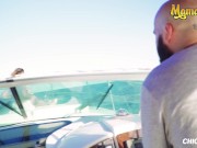 ChicasLoca - Gina Snake Sexy Spanish Bimbo Hardcore Pussy Fuck Outside On A Boat 1/16