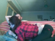 Blowjob on the sofa parti 1 1/16