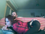 Blowjob on the sofa parti 1 2/16