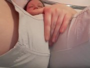 Girl masterbating and squirting through shorts 10/16