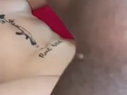 Teenager interracial cuckold threesome with two black dick 16/16