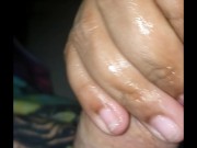 Masterbating huge dick til it cums 8/16