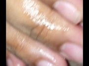 Masterbating huge dick til it cums 9/16