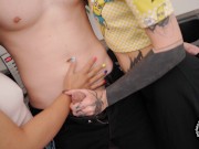 My boyfriend cum in her mouth 3some 4/16