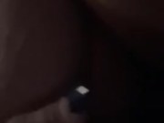 My kitty was hungry and my toys were dead.  So I fucked a chair leg and destroyed my tight cunt 16/16