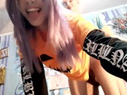 Решила подготовиться к Хеллоуину,но подготовку прервал неожиданный секс 12/16