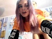 Решила подготовиться к Хеллоуину,но подготовку прервал неожиданный секс 13/16