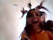 Решила подготовиться к Хеллоуину,но подготовку прервал неожиданный секс 4/16