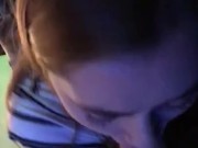 Cheating native teen sucking some daddy dick on the dl