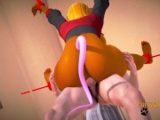 Furry Hentai 3D Yiff - Mouse is fucked on a sex swing by a fox man 15/16