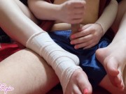 Look At My Feet While I Milk His Cock 8/16