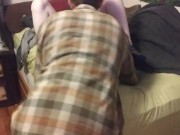 Sneaking a quickie while gf's parent's are in the next room(*CREAMPIE**) 1/16