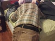 Sneaking a quickie while gf's parent's are in the next room(*CREAMPIE**) 4/16