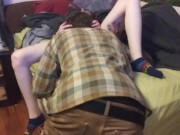 Sneaking a quickie while gf's parent's are in the next room(*CREAMPIE**) 8/16