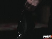 Horny French maid Cathy Heaven seduces boss with her big tits and wet pussy 4/16