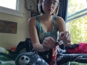 Early morning pj smoke session and masturbation 5/16