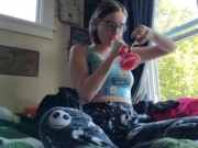 Early morning pj smoke session and masturbation 6/16