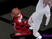 Evangelion Hentai 3D - Asuka sucks and jerks off 11/16