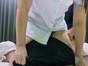 เย็ดนักศึกษาคาชุดในหอพัก หุ่นอวบ หีใหญ่ นมใหญ่ แตกใน Thai creampie 2/16