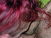 Slut sucks me hard so I can fuck her ass Gagging DEEPTHROAT 15/16