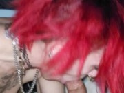 Slut sucks me hard so I can fuck her ass Gagging DEEPTHROAT 2/16