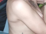 Slut sucks me hard so I can fuck her ass Gagging DEEPTHROAT 7/16