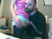 Blowjob & assfuck in kitchen 2/16