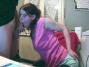 Blowjob & assfuck in kitchen 8/16