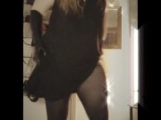 Costume play. Dancing around the bedroom. 4/16