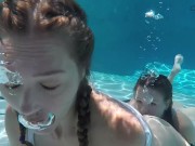 Aquaphiliacs - Alison Rey & Star Nine Underwater Wet Look Lesbians TRAILER 16/16