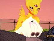 Digimon Hentai 3D Furry - Tomon have sex with black dog 5/16