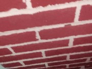 Naughty Slut Power Washes the wall with piss, the splash back was bad, it felt like a golden shower! 2/16