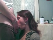 She sucks me again in the kitchen 5/16