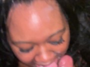 My Black girl Facial cumshot compilation! She deepthroats Daddy's BWC and loves the cum 13/16