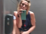 Smoking a blunt and fucking myself in McDonald's bathroom 16/16
