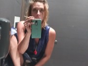 Smoking a blunt and fucking myself in McDonald's bathroom 9/16