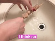 女の潮吹きで塩焼き鳥つくってみた-ミキ姉 5/16
