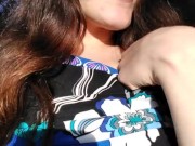 Pinkmoonlust Public Flashes ONE NIPPLE in a Very Bad Place While Talking Nervously & Looking Scared 14/16