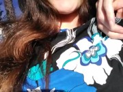 Pinkmoonlust Public Flashes ONE NIPPLE in a Very Bad Place While Talking Nervously & Looking Scared 15/16