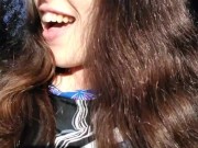 Pinkmoonlust Public Flashes ONE NIPPLE in a Very Bad Place While Talking Nervously & Looking Scared 9/16