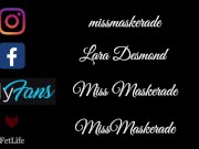 Miss Maskerade POV Latex Blowjob and Swallowing Masters Cum 1/16