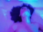 Leo Casanova fucks tiny brunette slut Stacy Bloom and comes on her FACE! 2/16