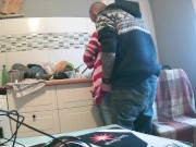I fuck her by surprise while she washes the dishes (with music) 1/16