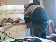 I fuck her by surprise while she washes the dishes (with music) 2/16