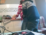 I fuck her by surprise while she washes the dishes (with music) 3/16