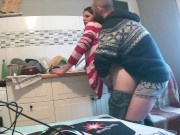 I fuck her by surprise while she washes the dishes (with music) 8/16