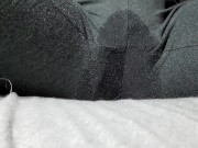 Unexpected squirting through yoga pants on my lunch break! 16/16