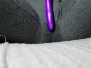 Unexpected squirting through yoga pants on my lunch break! 7/16